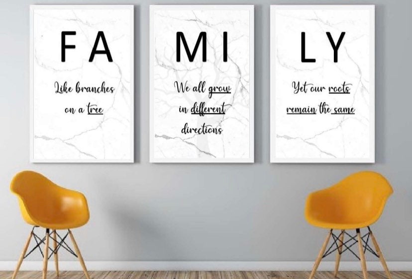 Family - Like branches on a tree, we all grow in different directions, yet our roots remain the same