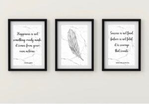 Happiness is not something ready made - Dalai Lama, Success is not final - Winston Churchill