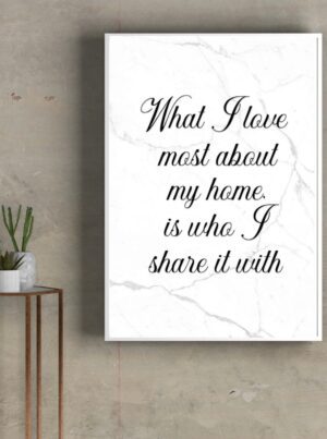 What I love most about my home is who I share it with