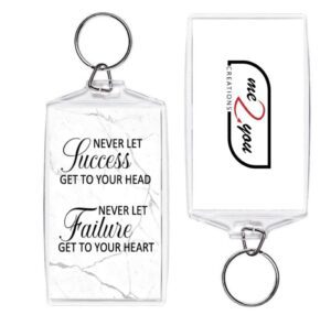 Never let success get to your head, never let failure get to your heart