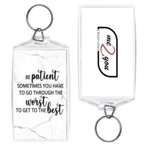 Be patient sometimes you have to go through the worst to get to the best