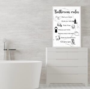 Bathroom rules
