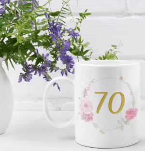 70th Birthday - Floral