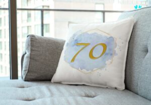 70th Birthday - blue